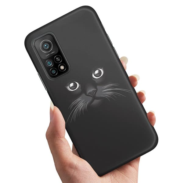 Xiaomi Mi 10T/10T Pro - Deksel/Mobildeksel Svart Katt