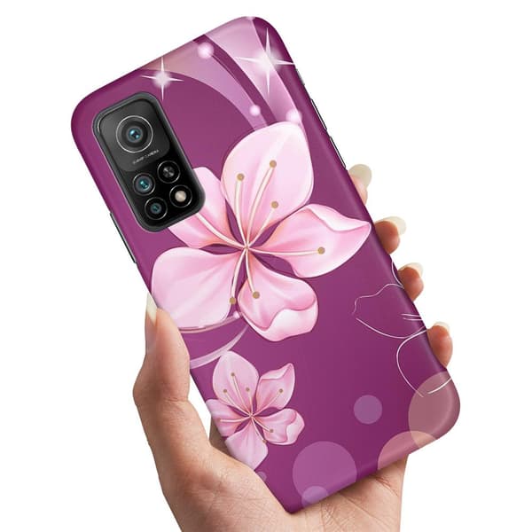 Xiaomi Mi 10T/10T Pro - Cover/Mobilcover Hvid Blomst