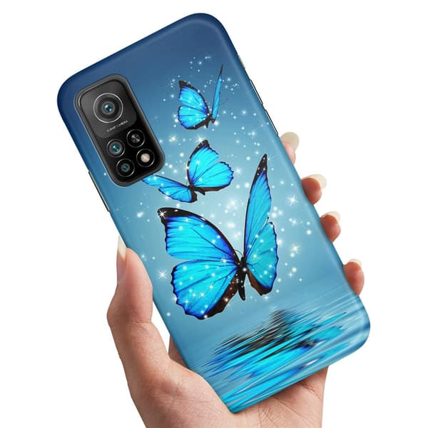 Xiaomi Mi 10T/10T Pro - Deksel/Mobildeksel Glitrende Sommerfugler