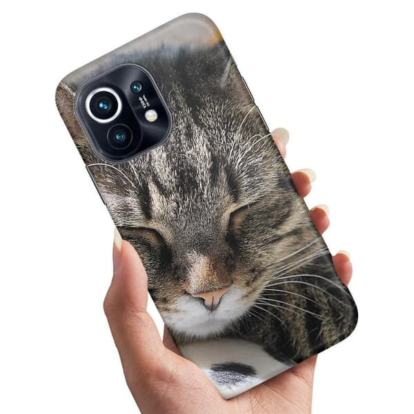 Xiaomi Mi 11 - Deksel/Mobildeksel Sovende Katt