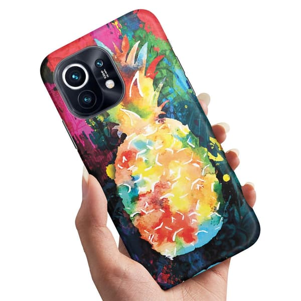 Xiaomi Mi 11 - Skal/Mobilskal Regnbåg Ananas