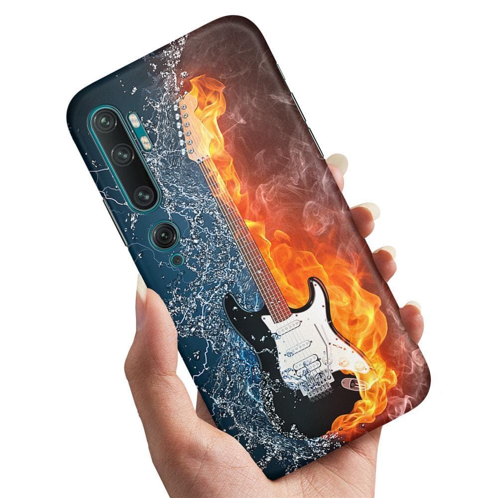 Xiaomi Mi Note 10 - Skal / Mobilskal Vatten & Eld Gitarr