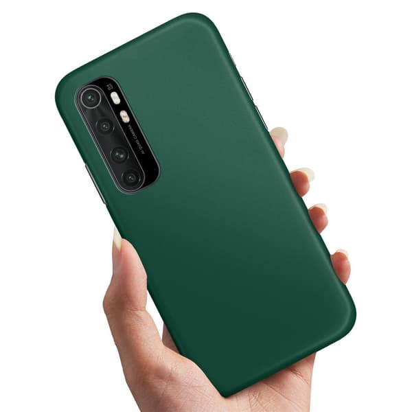 Xiaomi Mi Note 10 Lite - Skal/Mobilskal Mörkgrön