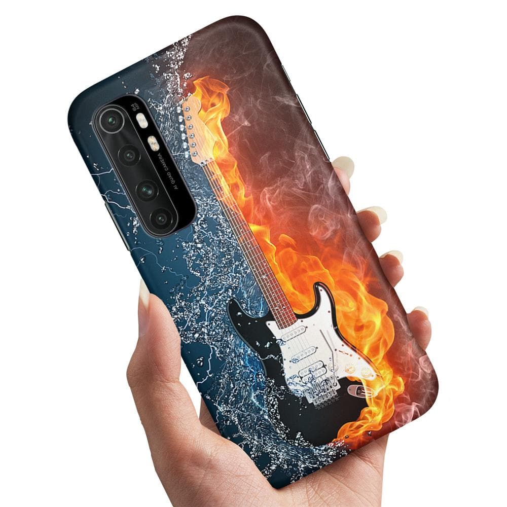 Xiaomi Mi Note 10 Lite - Skal / Mobilskal Vatten & Eld Gitarr