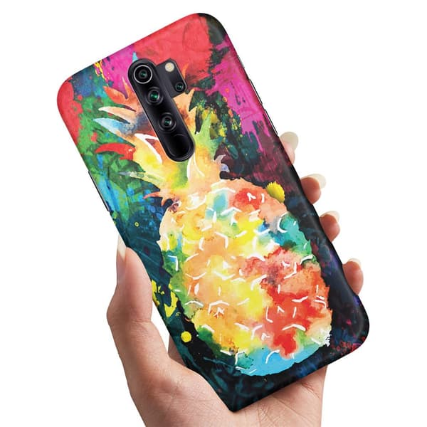 Xiaomi Redmi Note 8 Pro - Cover/Mobilcover Regnbue Ananas