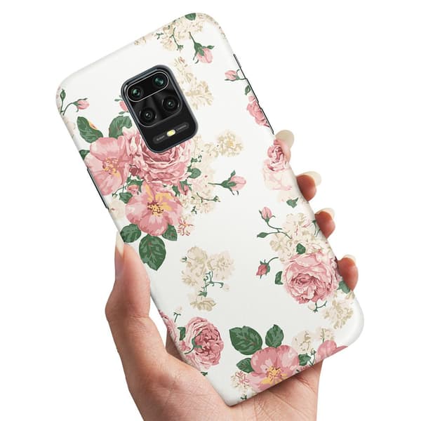 Xiaomi Redmi Note 9 Pro - Kuoret/Suojakuori Retro Kukat