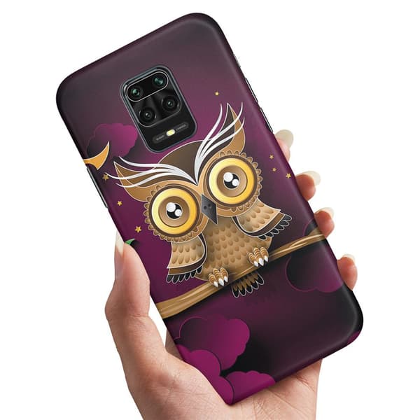 Xiaomi Redmi Note 9 Pro - Deksel/Mobildeksel Lysbrun Ugle