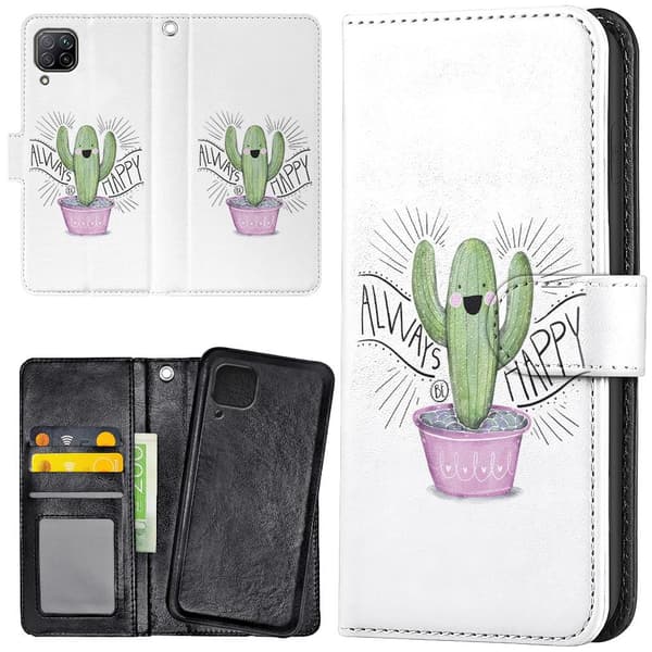 Huawei P40 Lite - Plånboksfodral/Skal Happy Cactus
