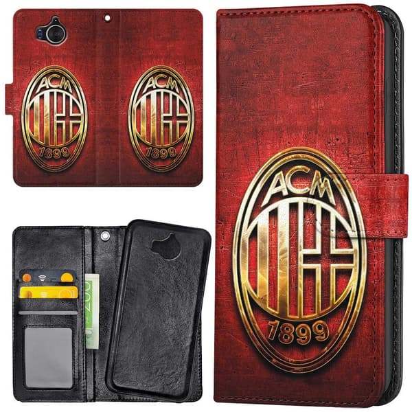 Huawei Y6 (2017) - Lompakkokotelo/Kuoret A.C Milan