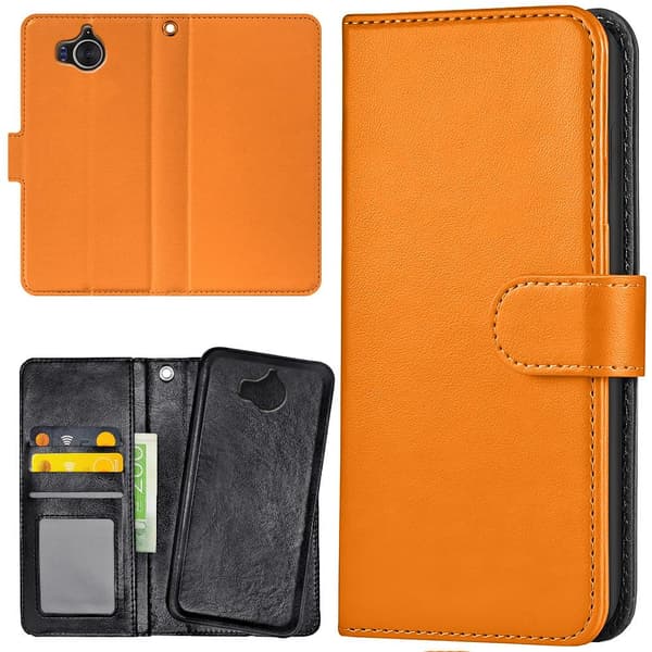 Huawei Y6 (2017) - Lommebok Deksel Oransje