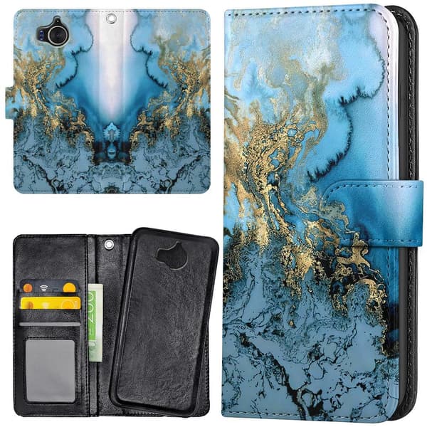 Huawei Y6 (2017) - Mobilcover/Etui Cover Kunstmønster