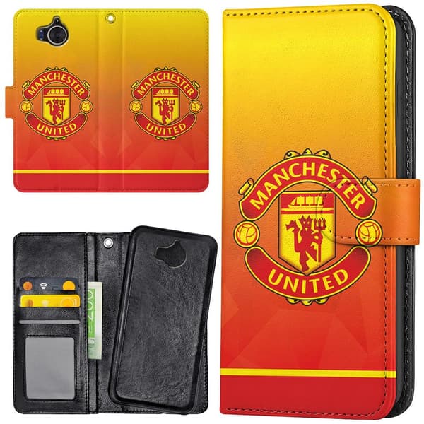 Huawei Y6 (2017) - Lompakkokotelo/Kuoret Manchester United