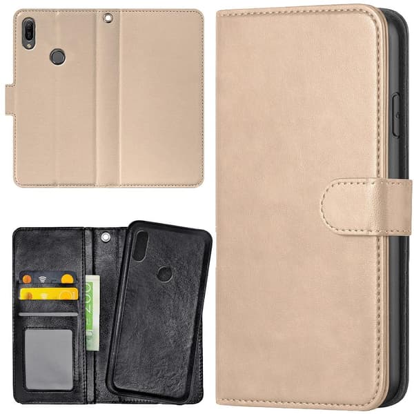 Huawei Y6 (2019) - Mobilcover/Etui Cover Beige