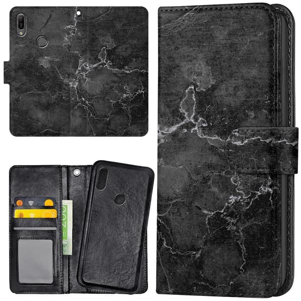 Huawei Y6 (2019) - Mobilcover/Etui Cover Marmor