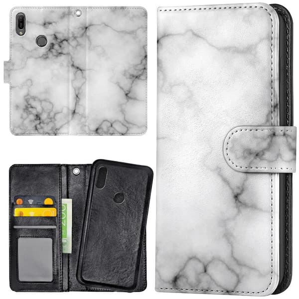 Huawei Y6 (2019) - Mobilcover/Etui Cover Marmor