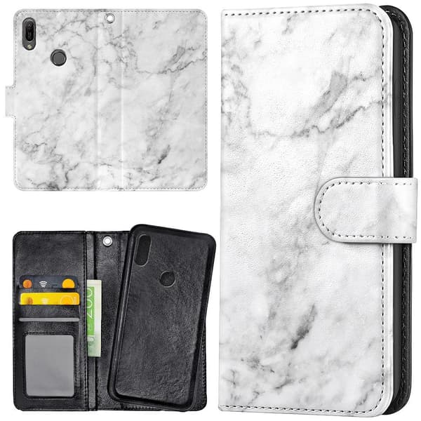 Huawei Y6 (2019) - Mobilcover/Etui Cover Marmor