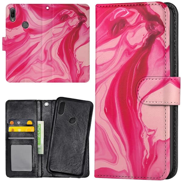 Huawei Y6 (2019) - Mobilcover/Etui Cover Marmor