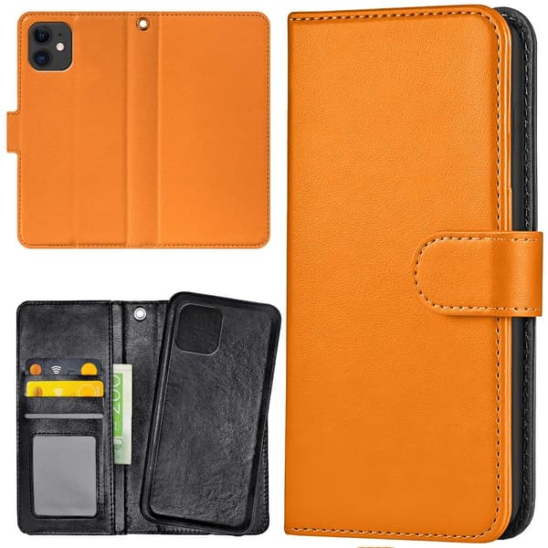 iPhone 11 - Plånboksfodral/Skal Orange