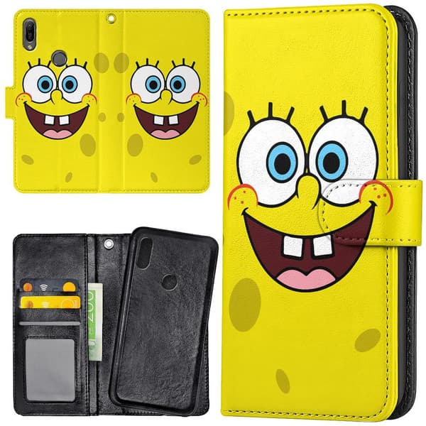 Huawei Y6 (2019) - Mobilcover/Etui Cover Svampebob