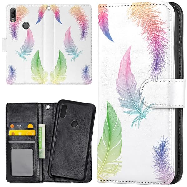 Huawei Y6 (2019) - Mobilcover/Etui Cover Fjer