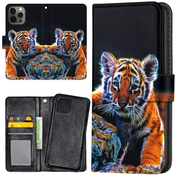 iPhone 12 Pro Max - Lommebok Deksel Tigerunge