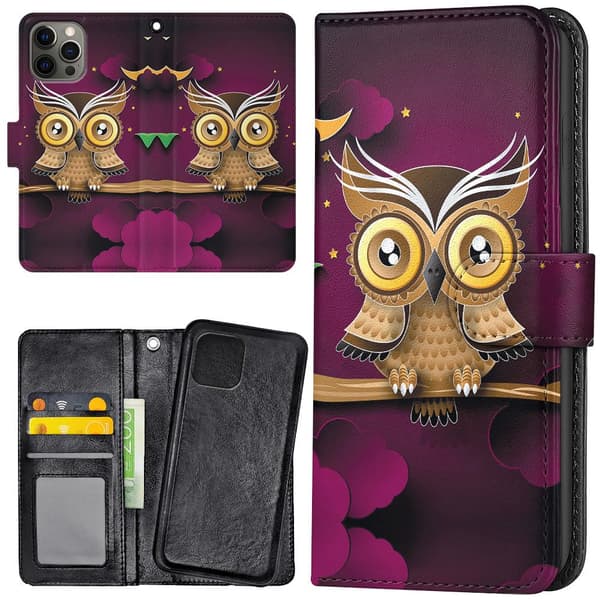 iPhone 12 Pro Max - Mobilcover/Etui Cover Lysbrun Ugle