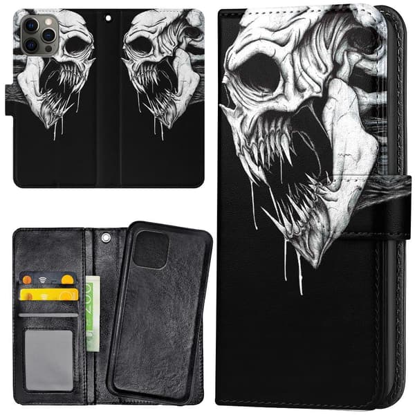 iPhone 12 Pro Max - Mobilcover/Etui Cover Dødningehoved Monster