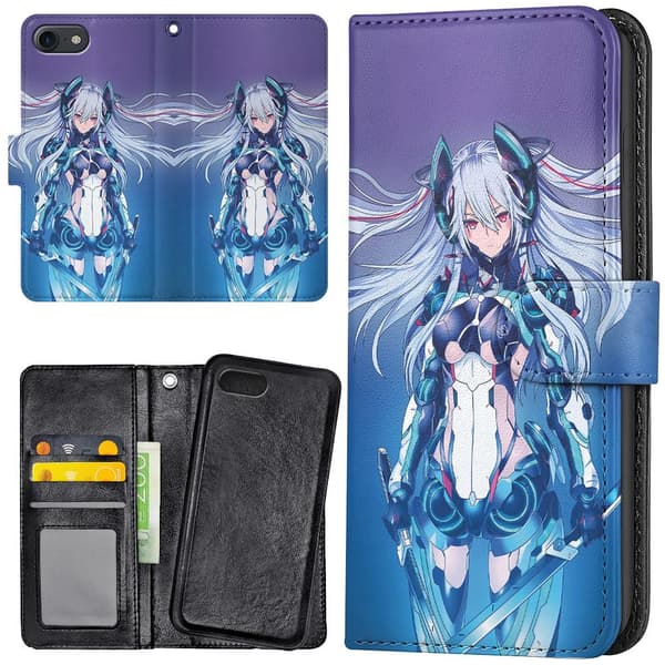 iPhone 6/6s Plus - Plånboksfodral/Skal Anime