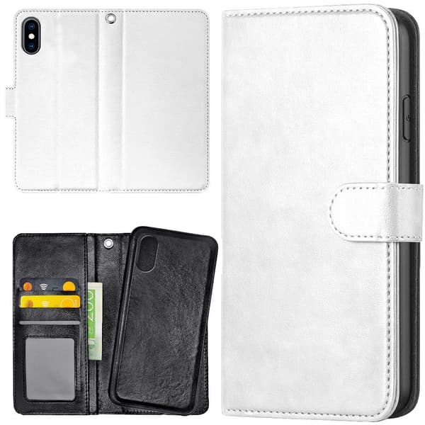 iPhone X/XS - Lommebok Deksel Hvit