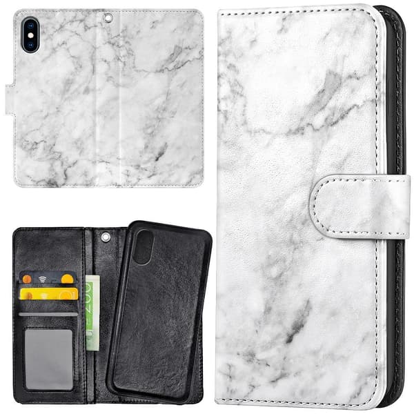 iPhone X/XS - Lommebok Deksel Marmor