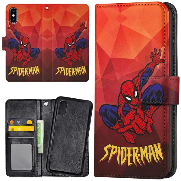iPhone XR - Plånboksfodral/Skal Spider-Man