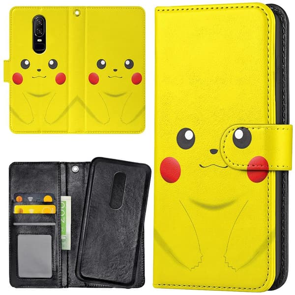 OnePlus 7 - Plånboksfodral/Skal Pikachu / Pokemon