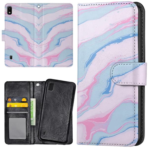 Samsung Galaxy A10 - Lommebok Deksel Marmor