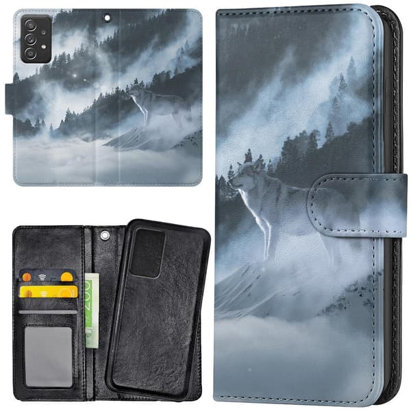 Samsung Galaxy A52/A52s 5G - Lompakkokotelo/Kuoret Arctic Wolf