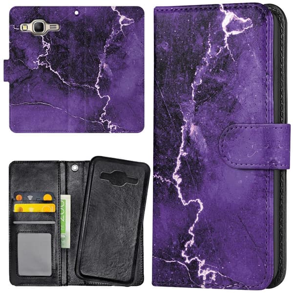 Samsung Galaxy J3 (2016) - Mobilcover/Etui Cover Marmor