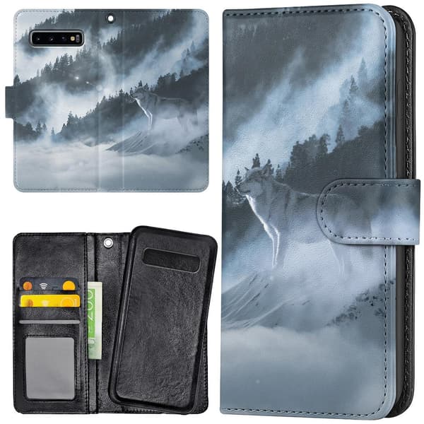 Samsung Galaxy S10 - Lommebok Deksel Arctic Wolf