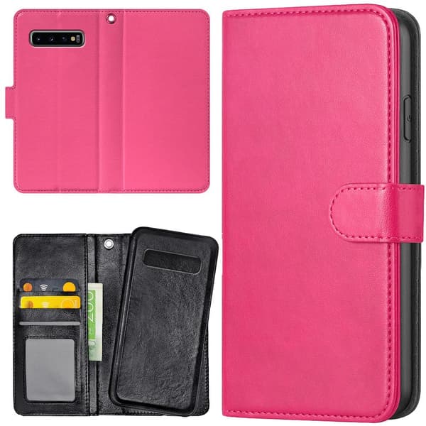Samsung Galaxy S10 Plus - Plånboksfodral/Skal Rosa