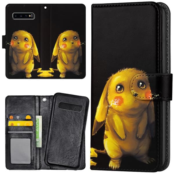 Samsung Galaxy S10 Plus - Plånboksfodral/Skal Pokemon