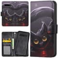 Miniatyrbilde 1 av 2: Samsung Galaxy S10 Plus - Lommebok Deksel Svart Katt