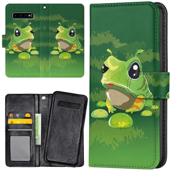 Samsung Galaxy S10 Plus - Lompakkokotelo/Kuoret Sammakko