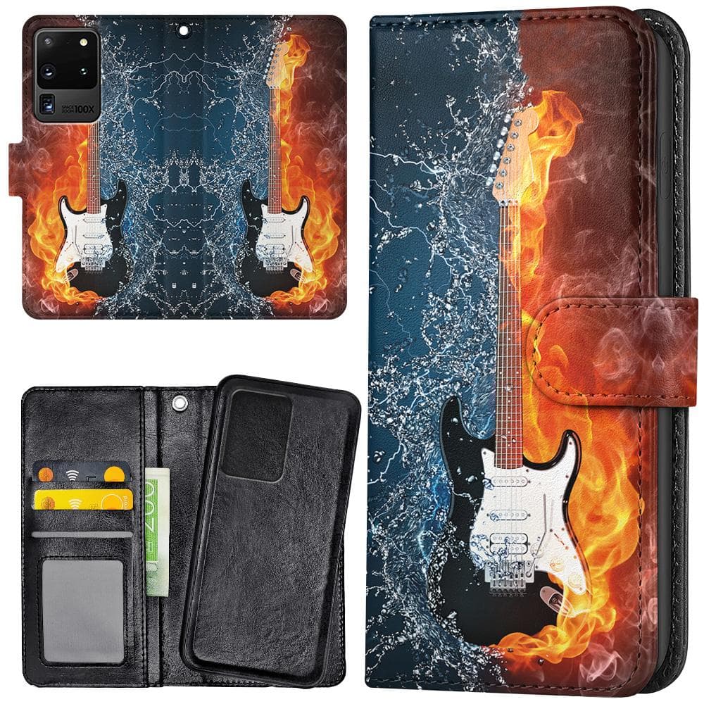 Samsung Galaxy S20 Ultra - Mobilfodral Vatten och Eld Gitarr