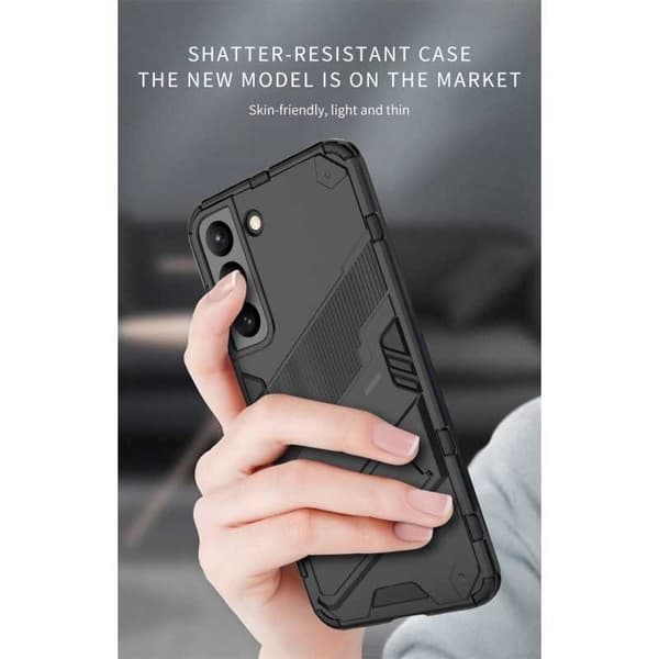 Samsung S21 FE Stöttåligt Skal med Kickstand ThinArmor V2