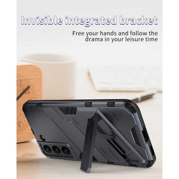 Samsung S21 FE Stöttåligt Skal med Kickstand ThinArmor V2