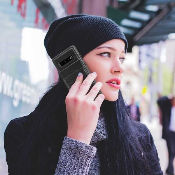 Samsung S10e Mobilskal Korthållare 4-FACK Retro V3