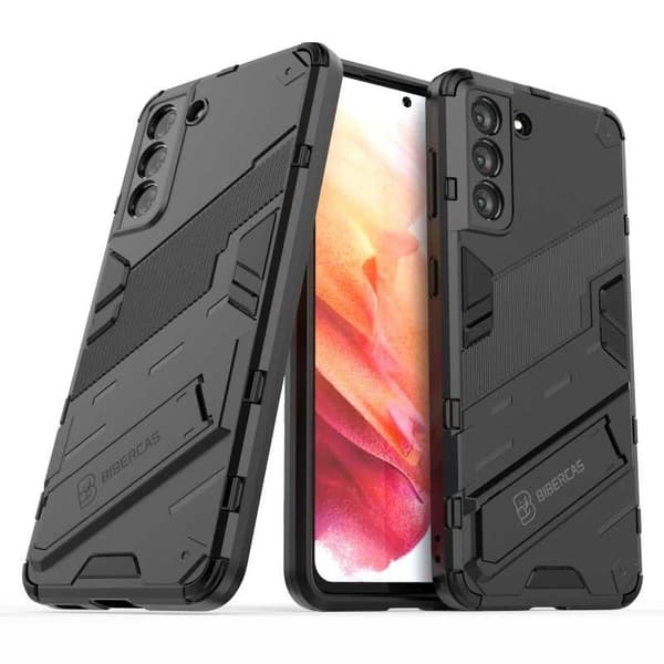 Samsung S21 Stöttåligt Skal med Kickstand ThinArmor® V2 Mörkgrön