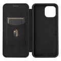 Pikkukuva 8 / 10: SKALO Xiaomi Mi 11 Lite Carbon Fiber Lompakkokotelo - Musta