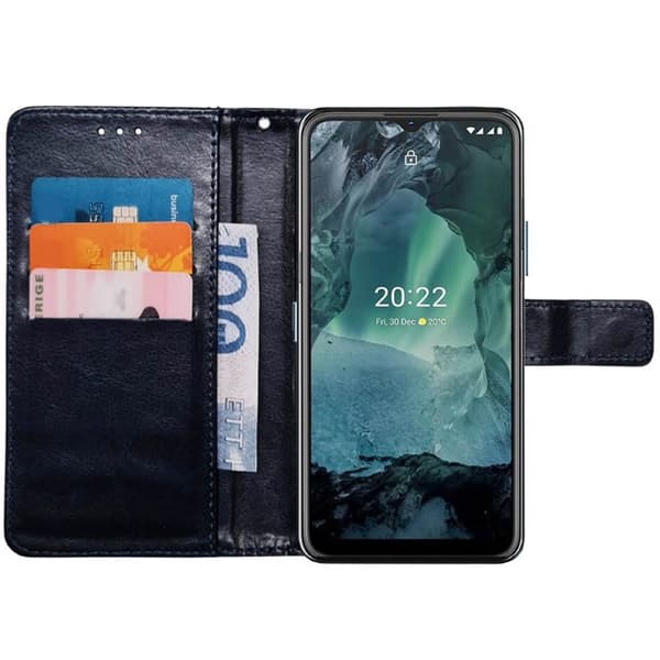Mobil lommebok 3-kort Nokia G21 - Mørkeblå