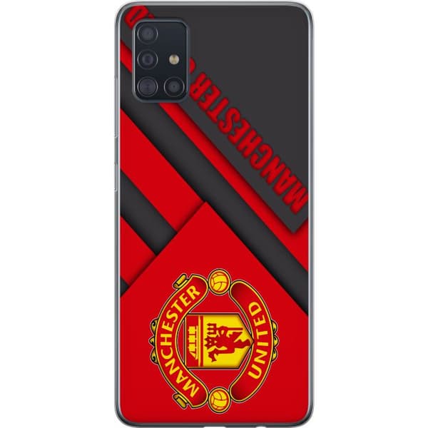 Samsung Galaxy A51 Genomskinligt Skal Manchester United