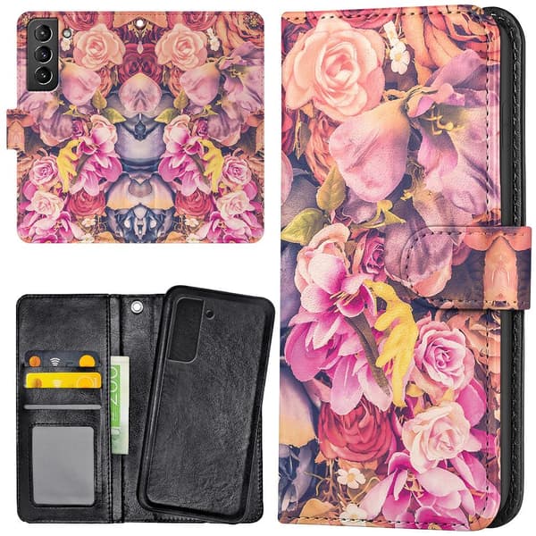 Samsung Galaxy S21 - Plånboksfodral/Skal Roses