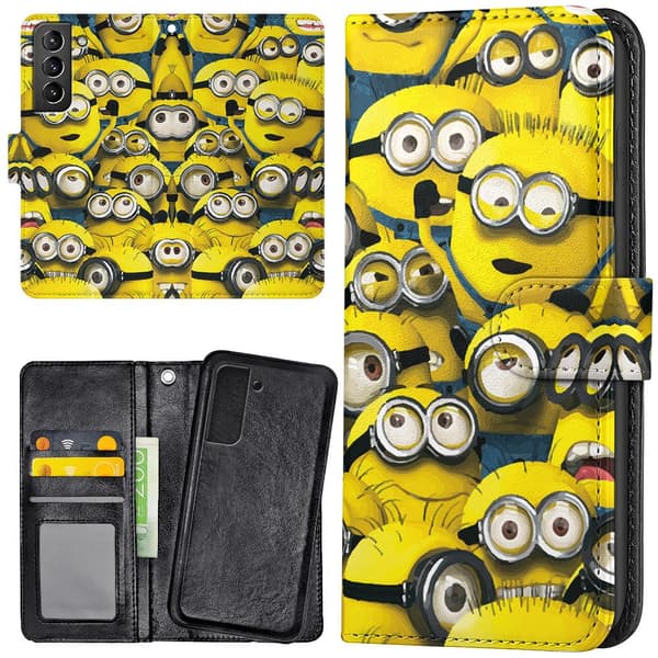 Samsung Galaxy S21 - Plånboksfodral/Skal Minions